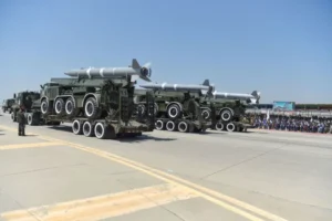 On the third anniversary of the Taliban’s return to power, Soviet-era weapons were displayed at the Bagram Airbase.