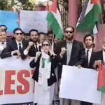 آزاد کشمیر کے وکلا غزہ کے لیے سڑکوں پر نکل آئے، اسرائیلی مظالم کے خلاف عالمی اقدام کا مطالبہ