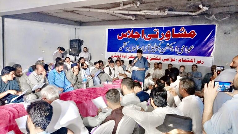 People’s Action Committees Unite for Rights Movement in Azad Kashmir