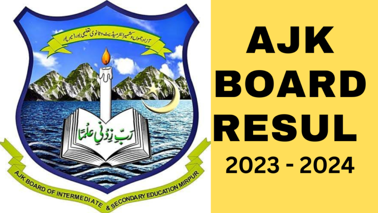 AJK Board 12th Class Result 2024: Check AJK Inter Part 2 Results