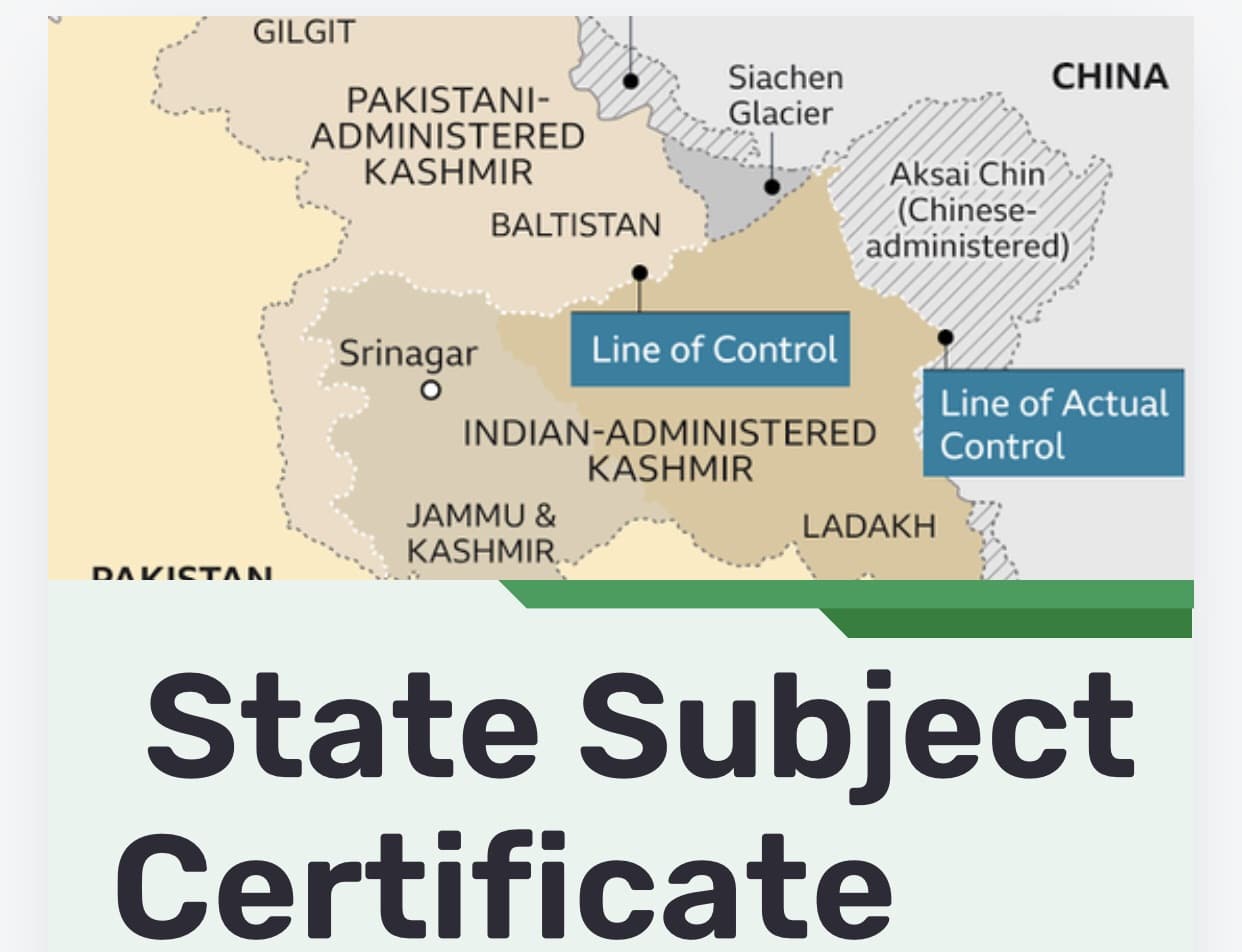 Securing Your Riasat Bashinda Certificate: Detailed Process and Guidelines to Get State Subject Certificate J&K