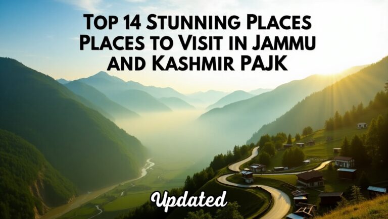 Top 14 Stunning Places to Visit in Azad Jammu and Kashmir (PAJK), [Updated]