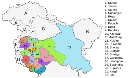 The Ultimate List of Districts Across Jammu & Kashmir, Gilgit-Baltistan, AJK & Ladakh