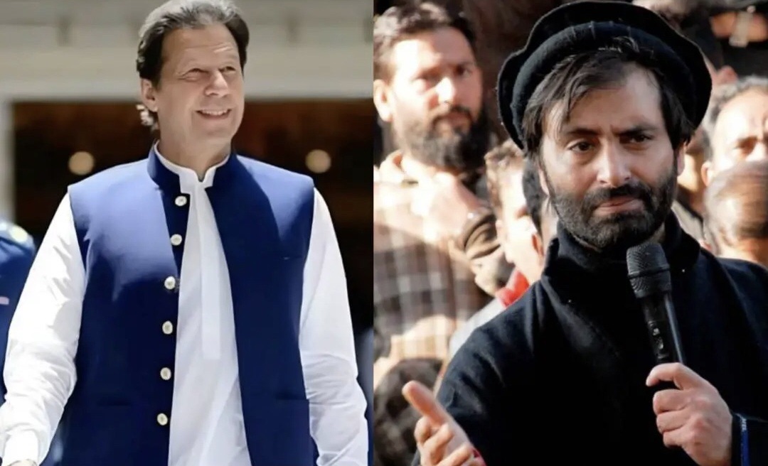 Yasin Malik and Imran Khan
