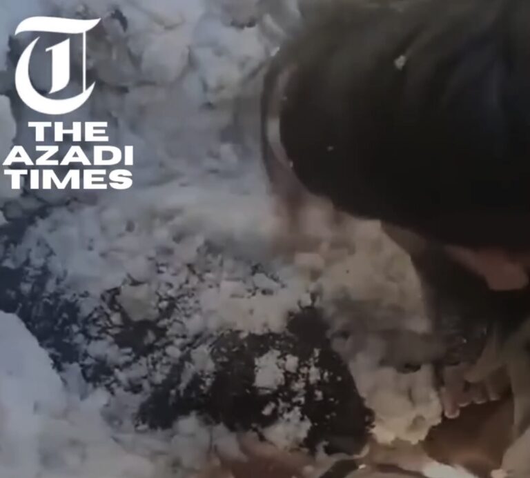 Teenager Miraculously Rescued After Vehicle Plunges 200 Feet into Icy River in Neelum Valley