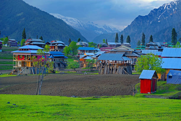 Beatiful view or Wooden houses in Arang Kel Neelum Valley