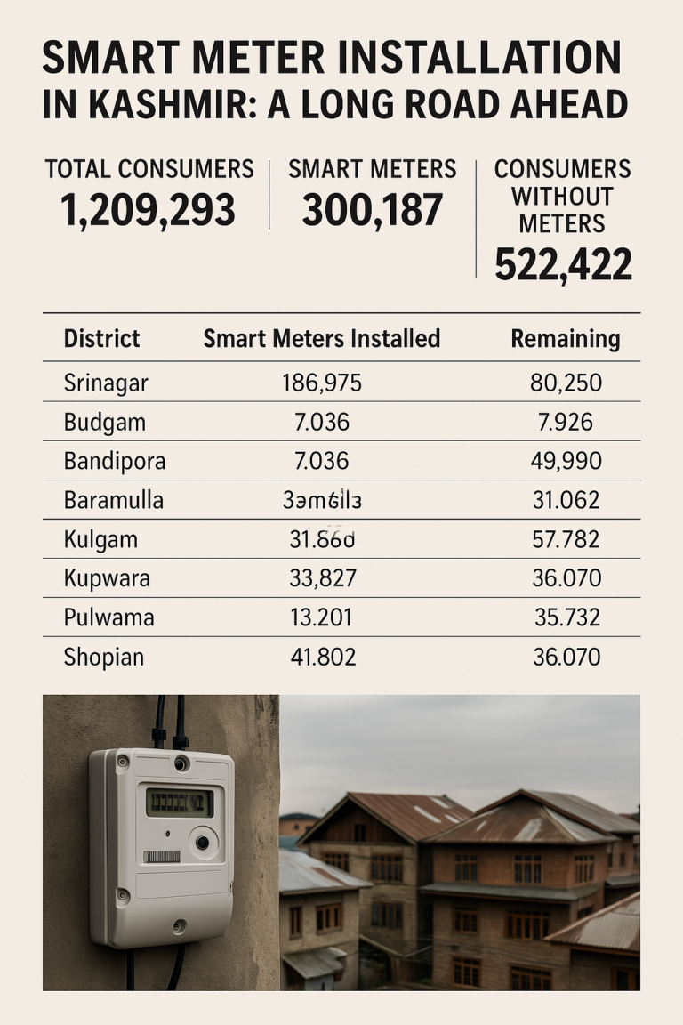 Smart Meter Installation in Kashmir: A Long Road Ahead