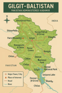 The Gilgit Baltistan Tourism Map The Gilgit Baltistan Tourism Map