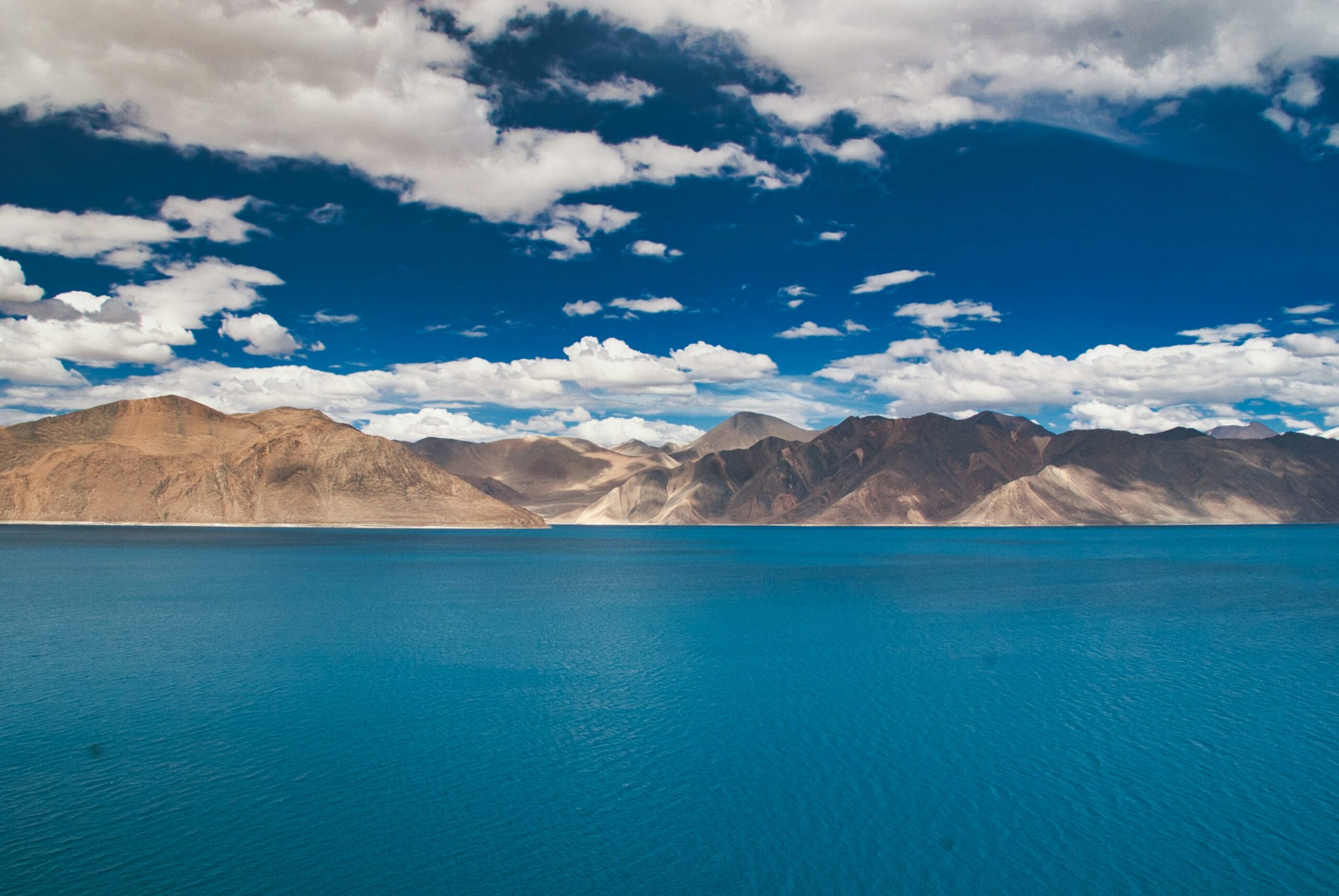 Blue waters of Pangong Tso Lake