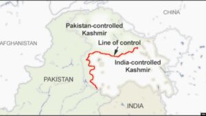 The princely state of Jammu and Kashmir was caught in the middle. After a war in 1947-1948, a UN-brokered ceasefire was reached.