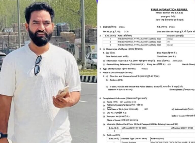 AAP Jammu & Kashmir Chief Mehraj Malik Booked for Alleged Defamation, Criminal Intimidation of Female Doctor