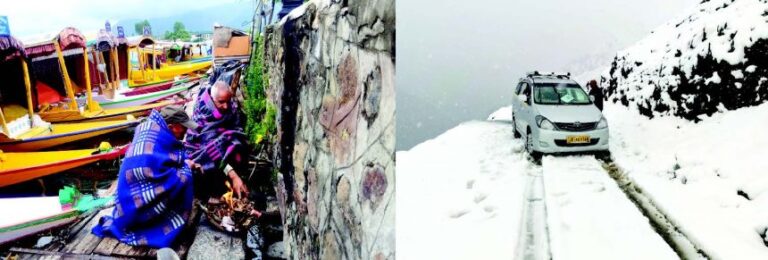 Fresh Snowfall and Heavy Rains Disrupt Traffic Across Jammu & Kashmir