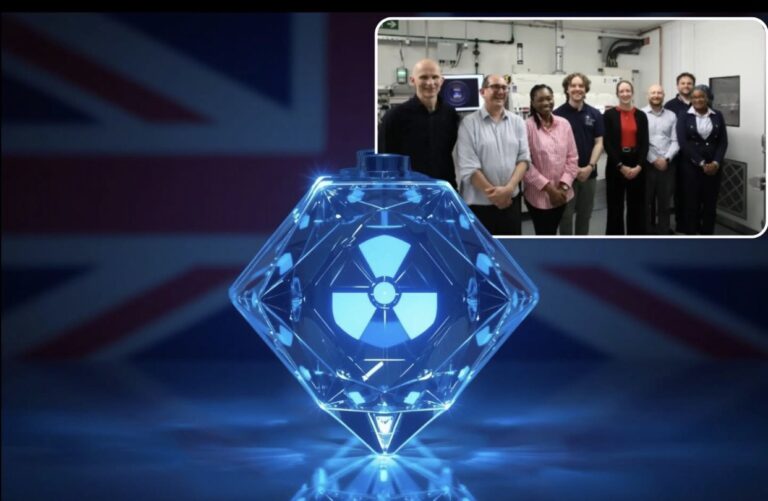UK Engineers Develop 5,700-Year Battery Made from Nuclear Waste and Artificial Diamonds