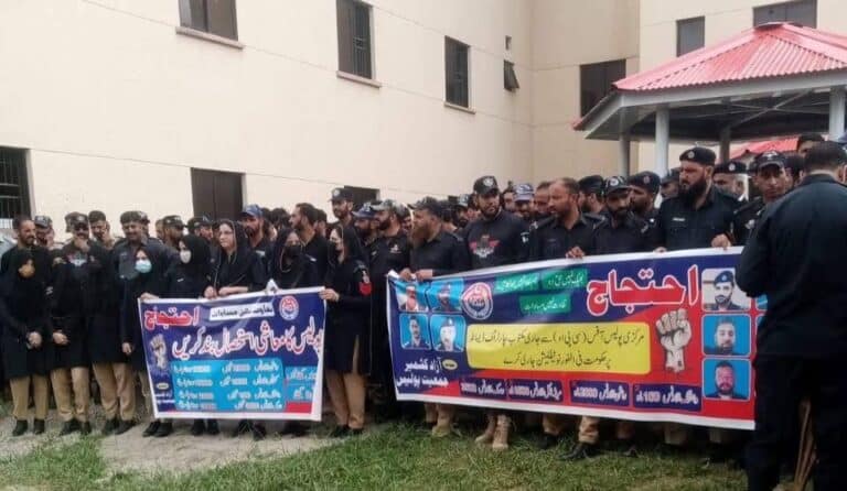 Police Strike Paralyzes Pakistan-Administered Kashmir: Officers Demand Justice, Dignity, and Reform