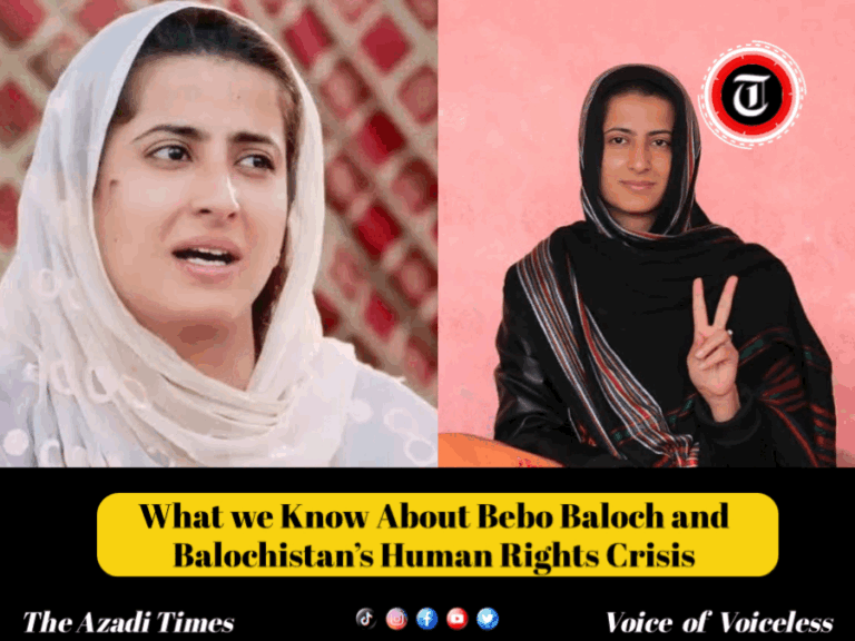The Baloch Yakjehti Committee and the Imprisonment of Its Rising Voice, Bebo Baloch
