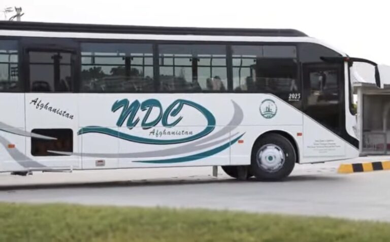 Afghan Government Unveils Locally-Made Bus and Car at Industrial Complex Inauguration