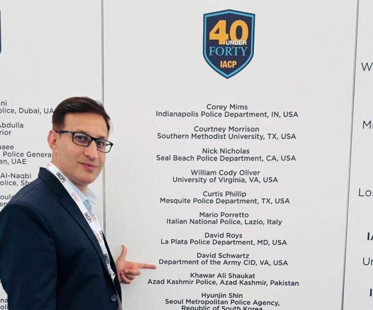 Major Honour for Kashmir: SSP Khawar Ali Shoukat Wins International Police Award