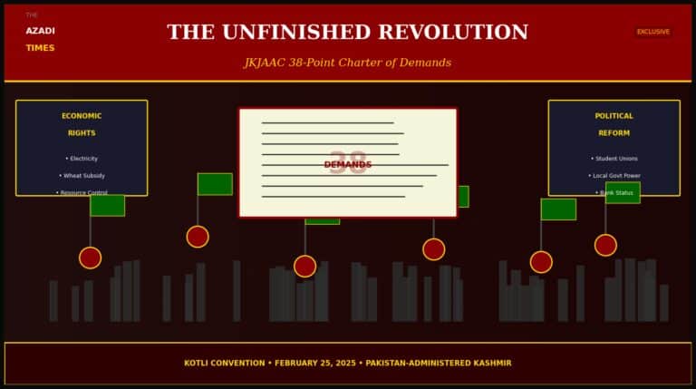 The Unfinished Revolution: How the Jammu Kashmir Joint Awami Action Committee’s 38-Point Charter Continues to Reshape Kashmir’s Political Landscape