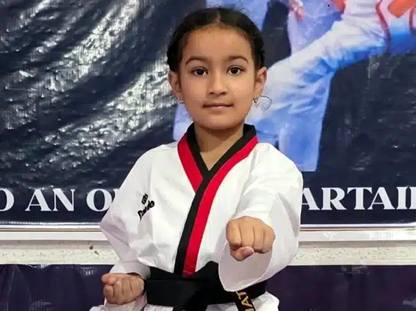 8-Year-Old Taekwondo Prodigy from Poonch Earns International Black Belt Recognition