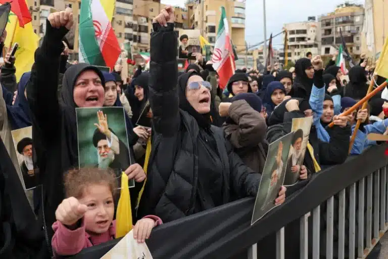 Hezbollah Supporters Pay Tribute to Iran’s Khamenei in Lebanon