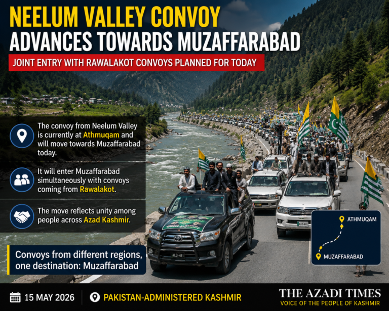 Neelum Valley Convoy Advances Towards Muzaffarabad Ahead of Coordinated Entry