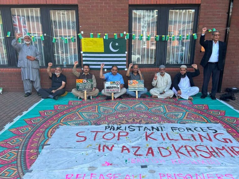 Birmingham Protesters Maintain Vigil Outside Pakistan Consulate Over AJK Crackdown